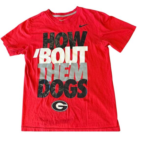 UNIVERSITY OF GEORGIA Nike Gameday Tee T-Shirt size M Collegiate - Picture 1 of 6